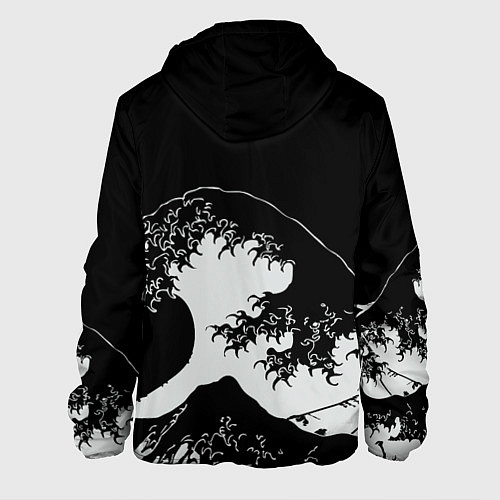 Мужская куртка Волна Канагава / 3D-Черный – фото 2