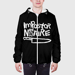 Куртка с капюшоном мужская Among Us Naughty by Nature, цвет: 3D-белый — фото 2