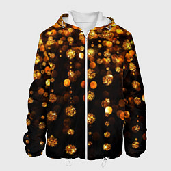 Куртка с капюшоном мужская GOLDEN RAIN, цвет: 3D-белый