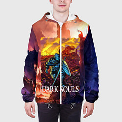 Куртка с капюшоном мужская DARKSOULS RPG, цвет: 3D-белый — фото 2