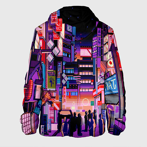 Мужская куртка Переулок Токио / 3D-Черный – фото 2