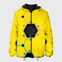 Куртка с капюшоном мужская Cyborg Q, цвет: 3D-черный