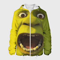 Куртка с капюшоном мужская Shrek is Yelling, цвет: 3D-белый