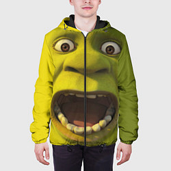 Куртка с капюшоном мужская Shrek is Yelling, цвет: 3D-черный — фото 2