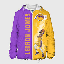 Куртка с капюшоном мужская Леброн NBA, цвет: 3D-белый