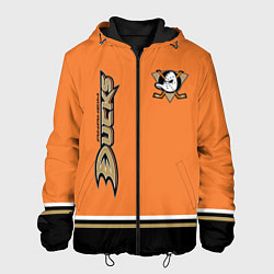 Куртка с капюшоном мужская Anaheim Ducks, цвет: 3D-черный