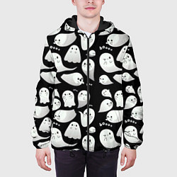 Куртка с капюшоном мужская Boo Привидения, цвет: 3D-черный — фото 2