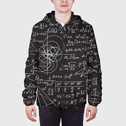 Куртка с капюшоном мужская Алгебра и Геометрия, цвет: 3D-черный — фото 2