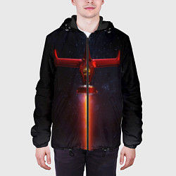 Куртка с капюшоном мужская Ковбой Бибоп, цвет: 3D-черный — фото 2