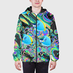 Куртка с капюшоном мужская Life cycle, цвет: 3D-черный — фото 2