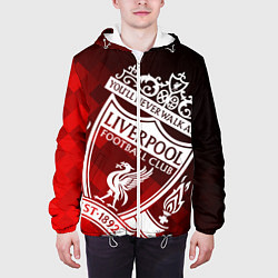 Куртка с капюшоном мужская LIVERPOOL ЛИВЕРПУЛЬ, цвет: 3D-белый — фото 2