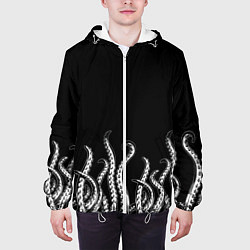 Куртка с капюшоном мужская Octopus Щупальца, цвет: 3D-белый — фото 2