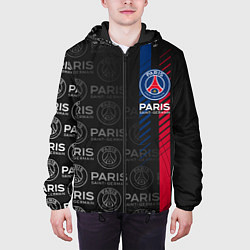 Куртка с капюшоном мужская ФК ПСЖ PARIS SAINT GERMAIN, цвет: 3D-черный — фото 2