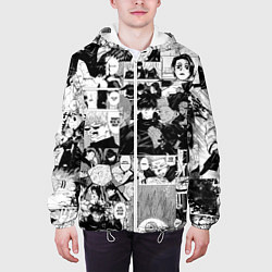 Куртка с капюшоном мужская Магическая Битва, цвет: 3D-белый — фото 2