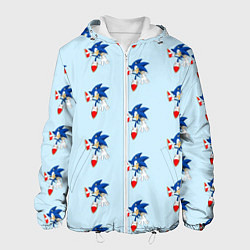 Куртка с капюшоном мужская Sonics dance, цвет: 3D-белый