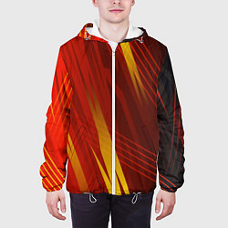 Куртка с капюшоном мужская Red sport style, цвет: 3D-белый — фото 2