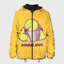 Куртка с капюшоном мужская Pikachu morning mood, цвет: 3D-черный
