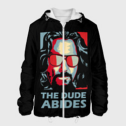 Куртка с капюшоном мужская The Dude Abides Лебовски, цвет: 3D-белый