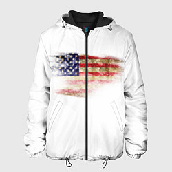 Куртка с капюшоном мужская USA, цвет: 3D-черный