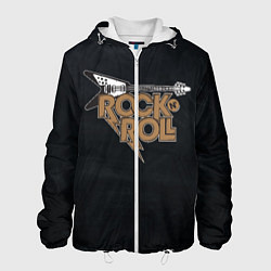 Куртка с капюшоном мужская Rock n Roll Гитара, цвет: 3D-белый