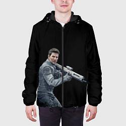 Куртка с капюшоном мужская Том Круз, цвет: 3D-черный — фото 2
