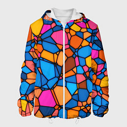 Куртка с капюшоном мужская Mosaic, цвет: 3D-белый