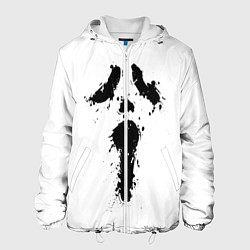 Куртка с капюшоном мужская Крик - Ghost Face, цвет: 3D-белый