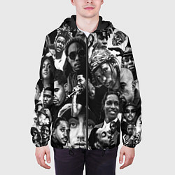 Куртка с капюшоном мужская Music Rap allpic, цвет: 3D-черный — фото 2