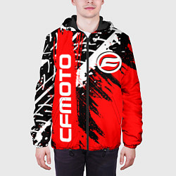 Куртка с капюшоном мужская CFmoto СФ мото RED STYLE, цвет: 3D-черный — фото 2