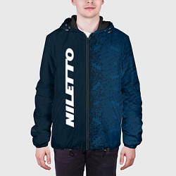 Куртка с капюшоном мужская Нилетто - Спрей Паттерн справа, цвет: 3D-черный — фото 2