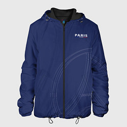 Куртка с капюшоном мужская PSG Core Big Logo Blue New 202223, цвет: 3D-черный