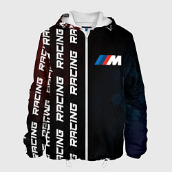 Куртка с капюшоном мужская BMW - Racing Pattern on left, цвет: 3D-белый