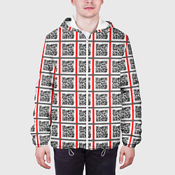 Куртка с капюшоном мужская Почитай Игнатова QR, цвет: 3D-белый — фото 2