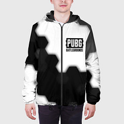 Куртка с капюшоном мужская PUBG: Battlegrounds - Hexagon, цвет: 3D-черный — фото 2