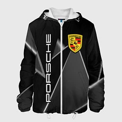 Куртка с капюшоном мужская Порше Porsche, цвет: 3D-белый