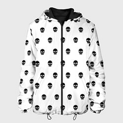 Куртка с капюшоном мужская Черепушки, цвет: 3D-черный