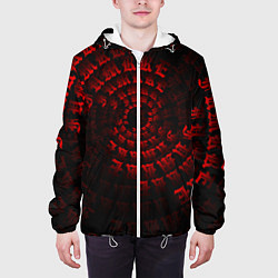 Куртка с капюшоном мужская Fumrre red, цвет: 3D-белый — фото 2