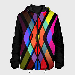 Куртка с капюшоном мужская Пересечение, цвет: 3D-черный