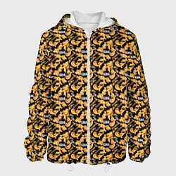 Куртка с капюшоном мужская Gold of Baroque King, цвет: 3D-белый