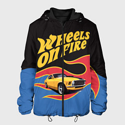 Куртка с капюшоном мужская Hot Wheels Хот Вилс, цвет: 3D-черный