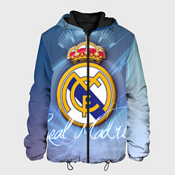 Куртка с капюшоном мужская FC РЕАЛ МАДРИД, цвет: 3D-черный