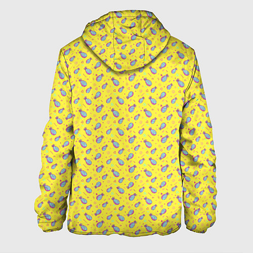 Мужская куртка Pineapple Pattern / 3D-Черный – фото 2
