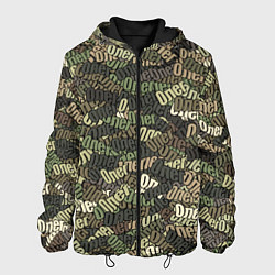 Куртка с капюшоном мужская Именной камуфляж Олег, цвет: 3D-черный