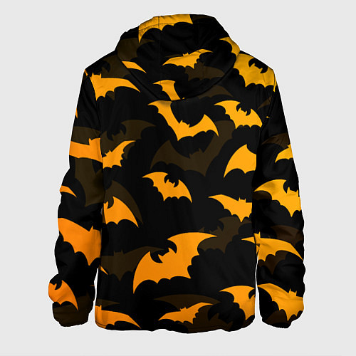 Мужская куртка ЛЕТУЧИЕ МЫШИ НОЧЬ ХЕЛЛОУИН HALLOWEEN NIGHT BATS / 3D-Черный – фото 2