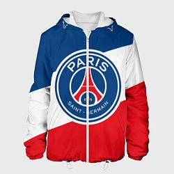 Куртка с капюшоном мужская Paris Saint-Germain FC, цвет: 3D-белый