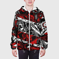 Куртка с капюшоном мужская Оружейный барон, цвет: 3D-белый — фото 2