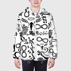 Куртка с капюшоном мужская ТОКИЙСКИЕ МСТИТЕЛИ ЛОГОБОМБИНГ, цвет: 3D-белый — фото 2