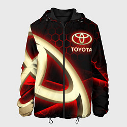 Куртка с капюшоном мужская Тойота Toyota, цвет: 3D-черный