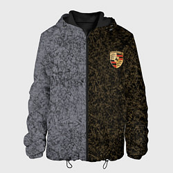 Куртка с капюшоном мужская Полярность металлических цветов, цвет: 3D-черный