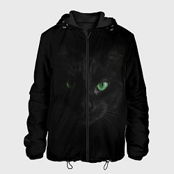 Куртка с капюшоном мужская Хочу быть кошкой, цвет: 3D-черный